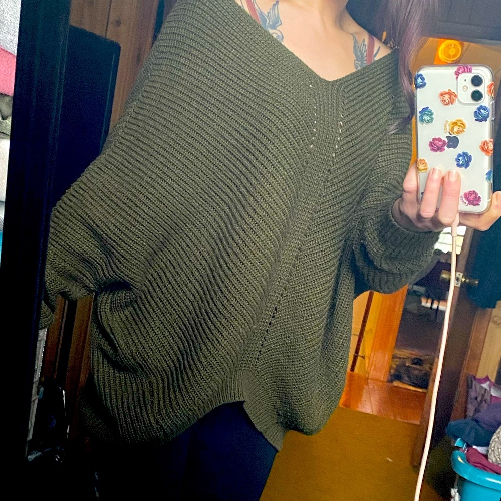 Off the shoulder sweater